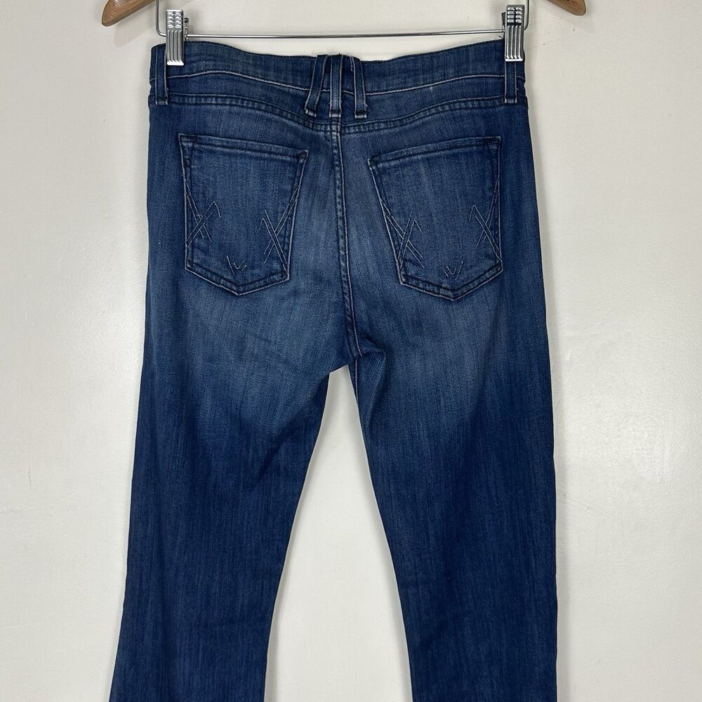 McGuire Majorelle Flare Jeans 25 Dark Wash Stretch Boho 70s High Rise Denim - Picture 7 of 12